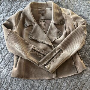 Marrakech Beige Leather Jacket